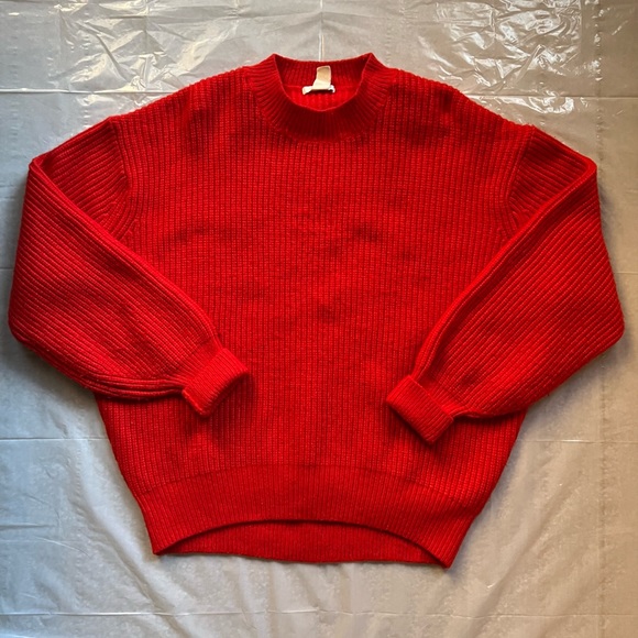 H&M knitted red pullover sweater - Picture 3 of 4
